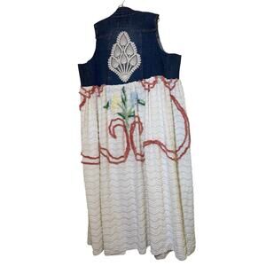 Chenille Denim Duster One-size 2X and under